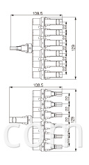 PV-YF T6 Solar DC pannel Branch Connector